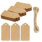 Kraft Brown Scallop Gift Tags with String (Pack of 100)