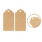 Kraft Brown Scallop Gift Tags with String (Pack of 100)