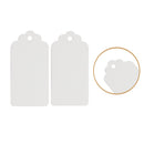 White Scallop Gift Tags with String (Pack of 100)