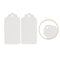 White Scallop Gift Tags with String (Pack of 100)