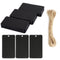 Black Rectangular Gift Tags with String (Pack of 100)