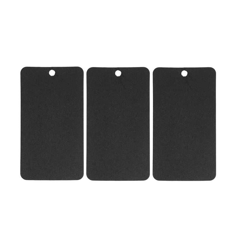 Black Rectangular Gift Tags with String (Pack of 100)